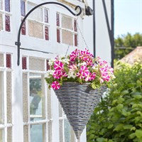 Smart Garden 14 Inch Kielder Faux Rattan Garden Hanging Cone (6021051)