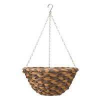 Smart Garden 14Inch Earth Braid Faux Rattan Basket Hanging Basket (6021030)