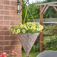 Smart Garden 14Inch Gala Faux Rattan Hanging Cone (6021055)