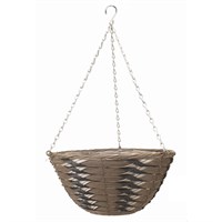 Smart Garden 14Inch Kikuyu Faux Rattan Basket Hanging Basket (6021034)