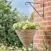 Smart Garden 14Inch Woodland Faux Rattan Hanging Cone (6021057)