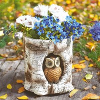 Smart Garden 18cm Owl Log Whimsical Garden Planter (5071040)