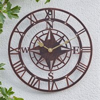 Smart Garden 24 Inch Compass Bronze Garden Clock (5162012)