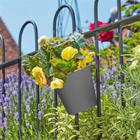 Smart Garden 6 Inch Fence & Balcony Hanging Pot - Slate (6030300)