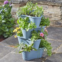 Smart Garden 67cm Stackable Garden Planters Slate (6031000)