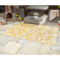 Smart Garden Alfresco Mats FloraLeaves Yellow 180 x 240cm (5540313)