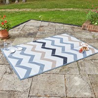 Smart Garden Alfresco Picnic Rug Zig Zag Grey 90 x 180cm (5518072)
