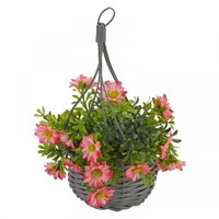 Smart Garden Artificial Hanging Basket Bouquets - Meadow Pink (5610000)