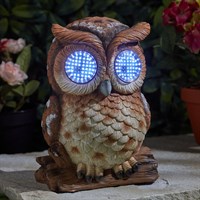 Smart Garden Blinkin' Owl Large Light Up Solar Statue (1020062)