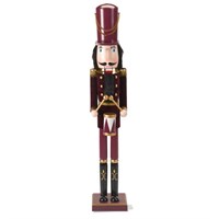 Three Kings Burgundy Brigadier Christmas Decoration - Jumbo Drummer (2538050)