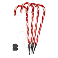 Three Kings Candy Cane Light Up Christmas Garden Stakes Large - Set of 4 (2501002)