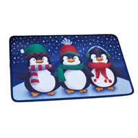 Three Kings Christmas Frosty Penguins Door Mat Decoration - 40 x 60cm (5520003)