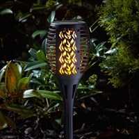 Smart Garden Compact Flaming Torch Solar Lights Black (1012623)