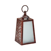 Smart Garden Cornish Cool Flame Garden Light Up Frosted Lantern - Bronze (5320028)