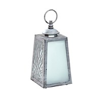 Smart Garden Cornish Cool Flame Garden Light Up Frosted Lantern - Grey (5320028)