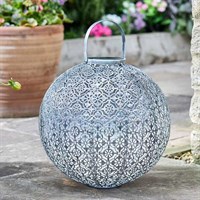 Smart Garden Damasque Jumbo Solar Lantern - Silver (1080023)