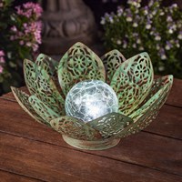 Smart Garden Damasque Lotus Verdigris Solar Light (1080267)