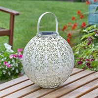 Smart Garden Damasque Solar Lantern - Cream (1080022)