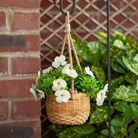 Smart Garden Faux Flower Blossom Basket Bouquet - Cream (5040061)