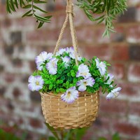 Smart Garden Faux Flower Blossom Basket Bouquet - Lilac (5040061)