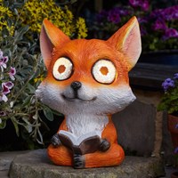 Smart Garden Fox Glow Eyes Light Up Solar Statue (1020060)