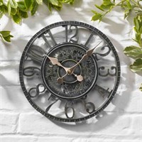 Outside In Newby Mechanical Wall Clock Verdigris 12 Inch (5065011)