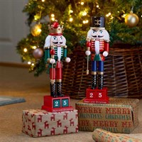 Three Kings Nutcracker Countdown Christmas Decoration - Green Jacket (2538034)