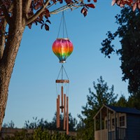 Smart Garden Rainbow Hot Air Balloon Windchime Solar Light (1090102)