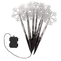 Three Kings Snow Decor Light Up Christmas Garden Stakes - Set of 8 (2501000)