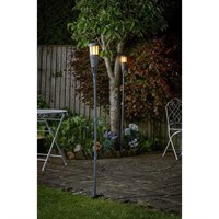 Smart Garden Solar Flame Effect Tiki Torch Twin Pack (1012016MO)