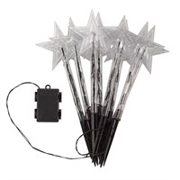 Three Kings Star Decor Light Up Christmas Garden Stakes - Set of 8 (2501001)