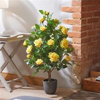 Smart Garden Sunshine Yellow 80cm Artificial Potted Rose (5607561)