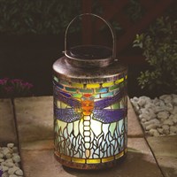 Smart Garden Tiffany Dragonfly Light Up Solar Lantern (1080259)