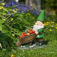 Smart Garden Wheelbarrow Wilf Garden Gnome Ornament (5030404)