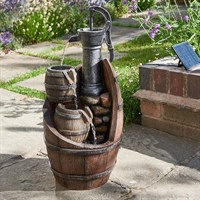 Smart Garden Whisky Barrels Solar Water Feature Fountain (1180007)
