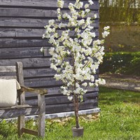 Smart Garden White Artificial Potted Cherry Tree 140cm (5607015)