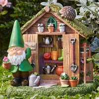 Smart Garden Wilf's Shed Garden Gnome Ornament (5030425)