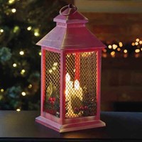 Three Kings Yule Christmas Lantern In Red & Gold (2580003)