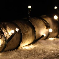 Snowlodge 240 LED Warm White Battery Christmas String Lights (STBO240WW)