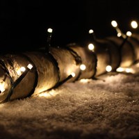 Snowlodge 480 LED Warm White Battery Christmas String Lights (STBO480WW)