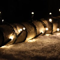 Snowlodge 60 LED Warm White Battery Christmas String Lights (STBO60WW)