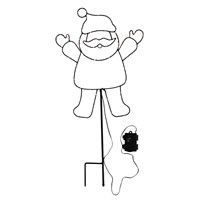 Snowlodge 80cm Santa LED Stake Decoration (YSANTALED)