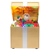 Snowlodge Reindeer LED Music Jack In Box Light Up Christmas Decoration (MBOXREINDR)