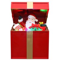 Snowlodge Santa LED Music Jack In Box Light Up Christmas Decoration (MBOXSANTA)