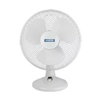 Status 12 inch White Desk Fan