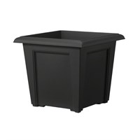 Stewart Garden Regency Square Planter - 40cm - Black (239389)