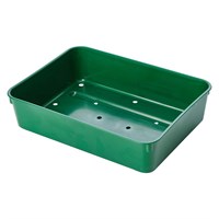 Stewart Garden 22cm Premium Extra Deep Seed Tray with Holes - Green (238955)