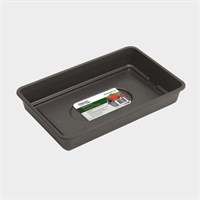 Stewart Garden 38cm Essentials Gravel Tray without Holes - Black (238965)
