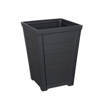 Stewart Garden 31cm Taper Low Planter - Anthracite - (17208365)