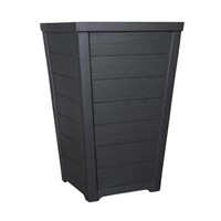 Stewart Garden 36cm Taper Tall Planter - Anthracite - (17194572)